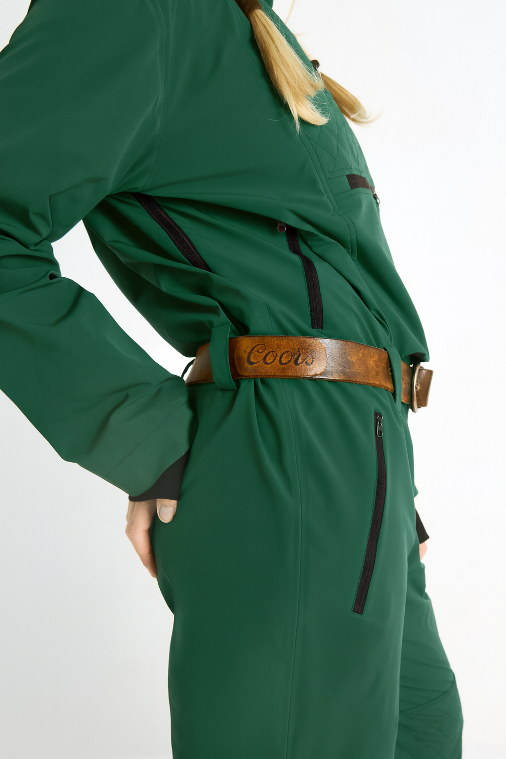 The Rockies Ski Suit - Alpine Green – COW GIRL SKI The Rockies Ski Suit - Alpine Green – COW GIRL SKI