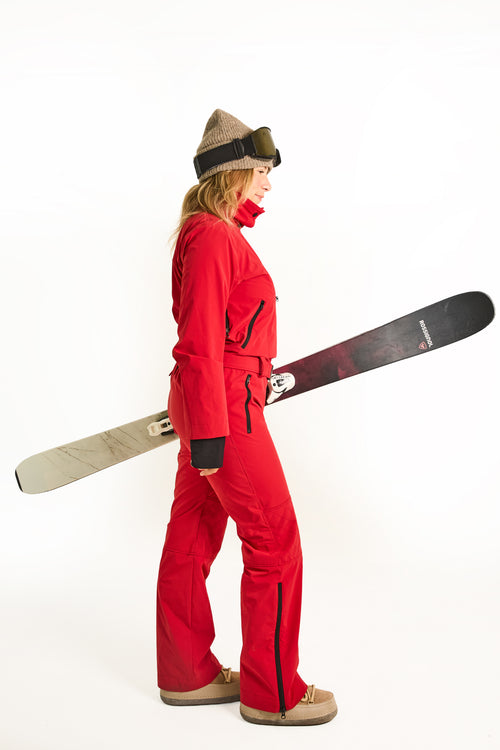 The Rockies Ski Suit - Fiery Red