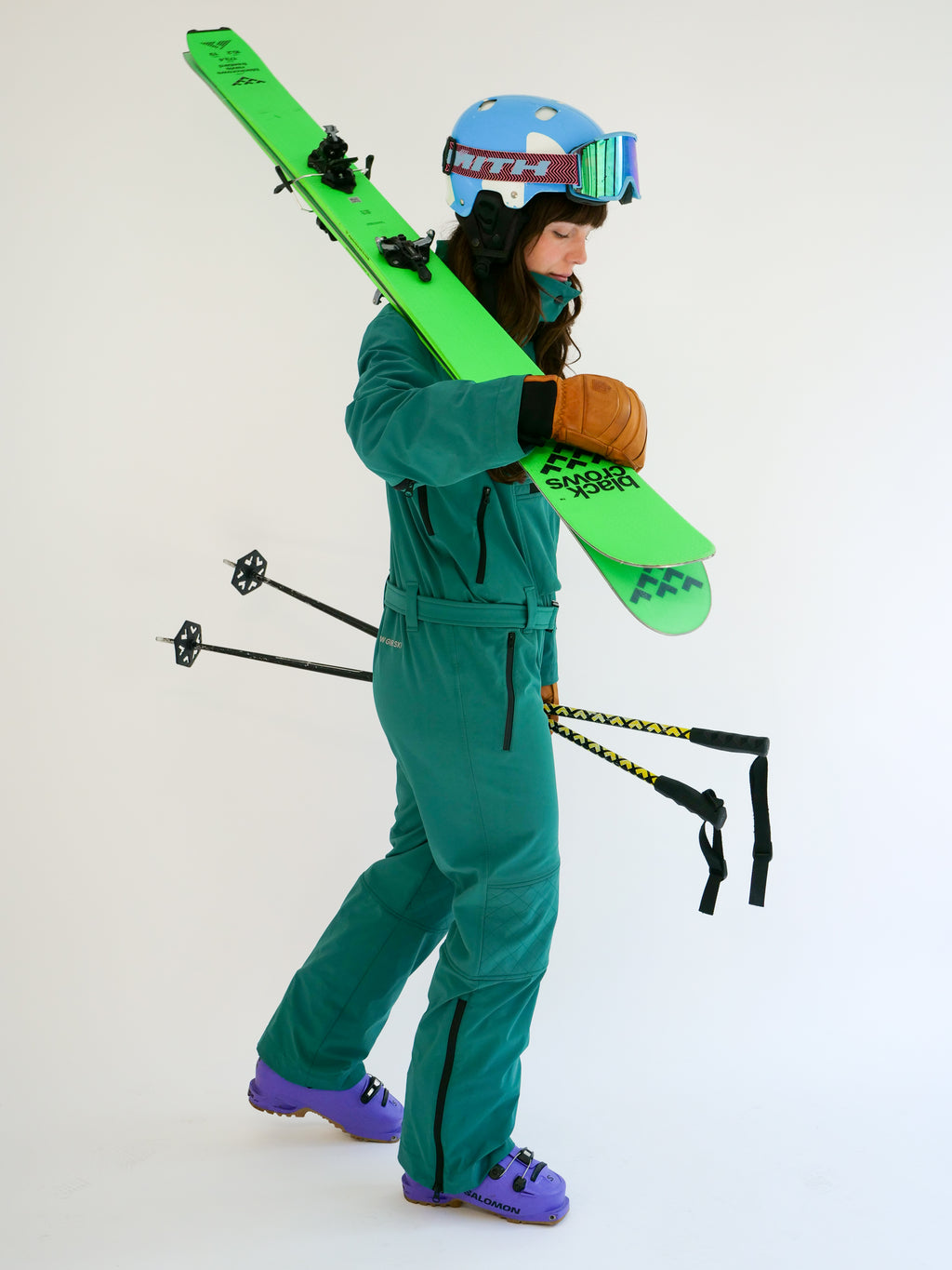 The Rockies Ski Suit - Alpine Green