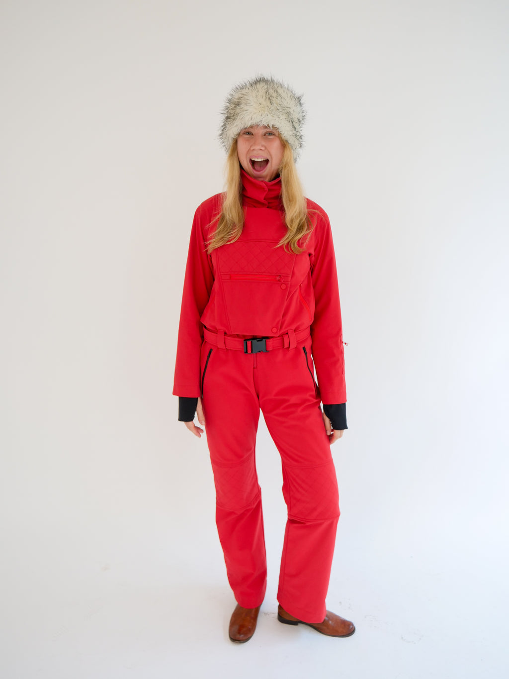 The Rockies Ski Suit - Fiery Red